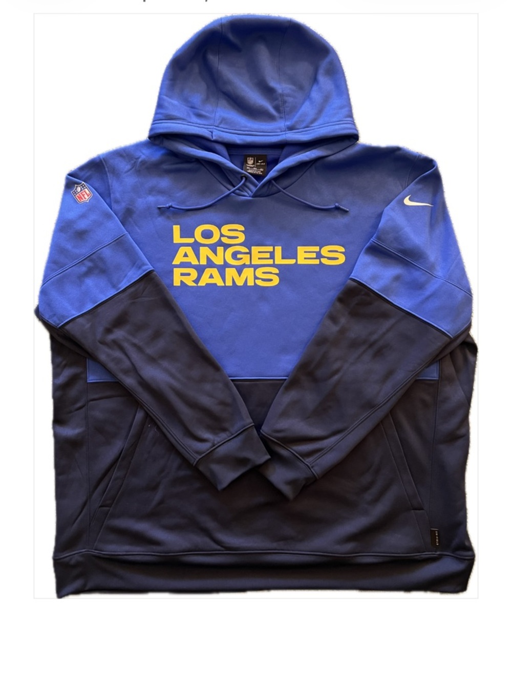 Nike Los Angeles Rams Blue and Yellow Hoodie brand new never worn.